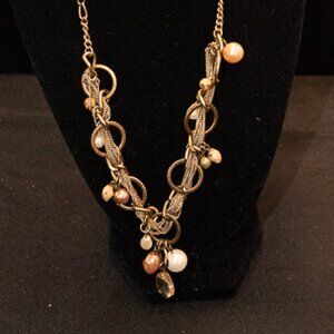 Vintage Chicos Multi ring Necklace 20"